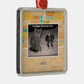 Ornement En Métal Je fixe le chiot (Droite)