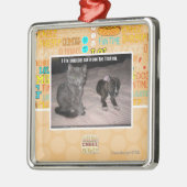 Ornement En Métal Je fixe le chiot (Gauche)