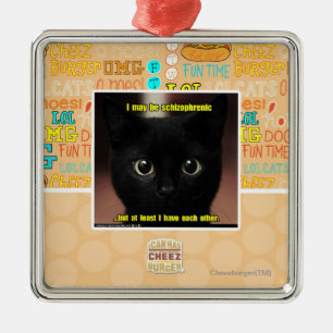 Ornement En Métal Je peux être schizophrène