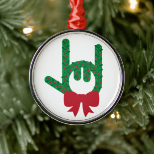Ornement En Métal Je t'aime Noël