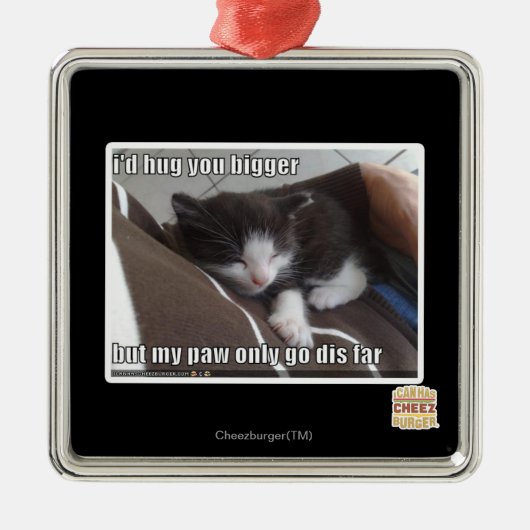 Ornement En Métal Je vous étreindrais plus grands (Devant)