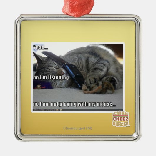 Ornement En Métal J'écoute (Devant)