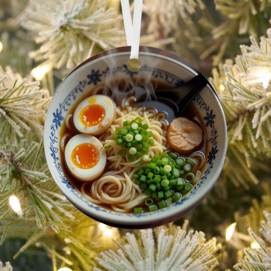 Ornement En Métal J'espère que votre Noël est Soup-er ! Ramen Pun (Insitu)