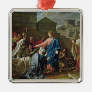 Ornement En Métal Jésus ressuscitant le fils de la veuve de Naim