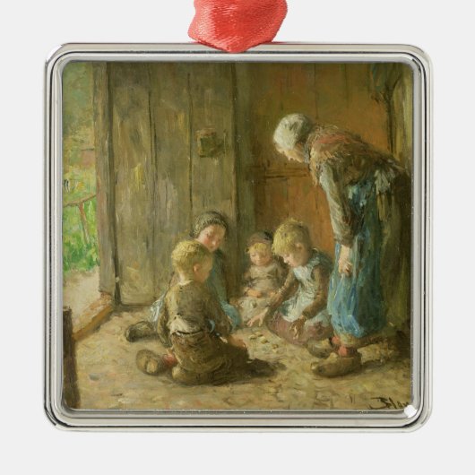 Ornement En Métal Jeu des crics sur le seuil (Devant)