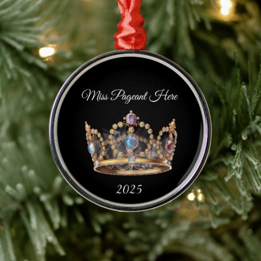 Ornement En Métal Jeweled Crown Christmas Ornament (Arbre)