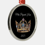 Ornement En Métal Jeweled Crown Christmas Ornament (Droite)
