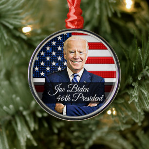 Ornement En Métal Joe Biden 46e Président Keepsaké Souvenir 2020
