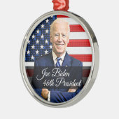 Ornement En Métal Joe Biden 46e Président Keepsaké Souvenir 2020 (Gauche)