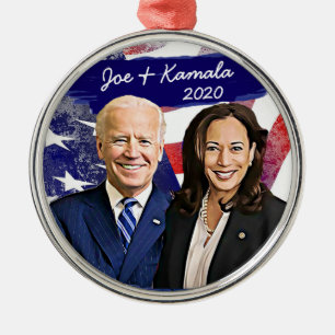 Ornement En Métal Joe Biden et Kamala Harris 2020 Élection américain