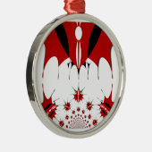 Ornement En Métal Joli drapeau du Kenya. (Droite)