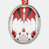 Ornement En Métal Joli drapeau du Kenya. (Gauche)