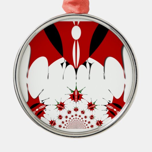 Ornement En Métal Joli drapeau du Kenya. (Devant)