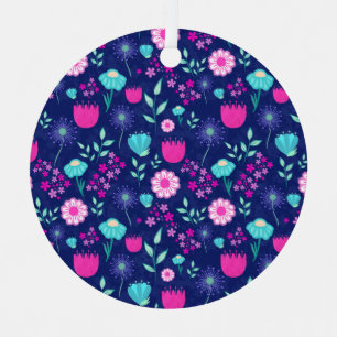 Ornement En Métal Joli motif floral de fond