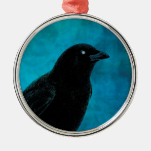 Ornement En Métal Joli oiseau noir