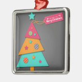 Ornement En Métal Joli sapin de Noël lumineux art moderne artisanat (Gauche)