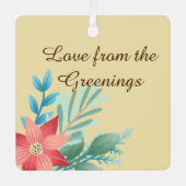 Ornement En Métal Jolie ferme familiale de style rustique (Recto)