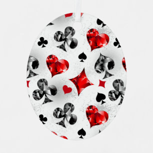 Ornement En Métal Joueur de poker Joueur de cartes de jouer costumes