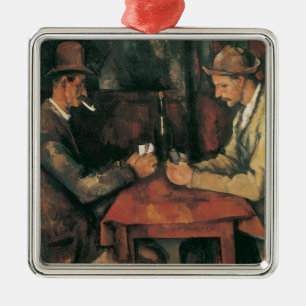 Ornement En Métal Joueurs de cartes par Paul Cezanne, Art Vintage