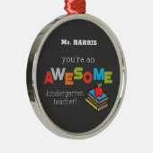 Ornement En Métal Jour d'appréciation de l'enseignant de jardin d'en (Droite)