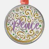 Ornement En Métal Jours de Noël (Devant)