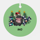 Ornement En Métal Joy Black Cat Noël (Verso)