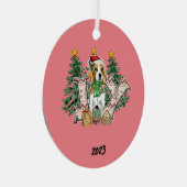 Ornement En Métal Joy Puppy Christmas (Avant droite)