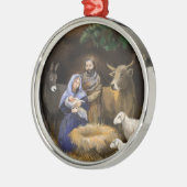 Ornement En Métal Joyeuse nativité de Noël (Gauche)