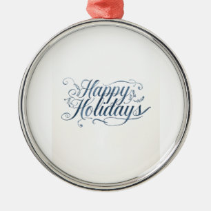 Ornement En Métal Joyeuses Fêtes Joyeux Noël Famille Nouvel An