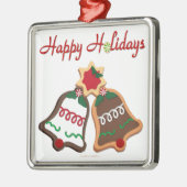Ornement En Métal Joyeuses fêtes Noël Cookie Bells (Gauche)