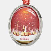 Ornement En Métal Joyeux Noël (Gauche)