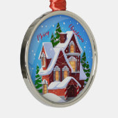 Ornement En Métal Joyeux Noël (Droite)