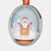 Ornement En Métal Joyeux Noël (Gauche)