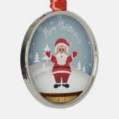 Ornement En Métal Joyeux Noël (Droite)