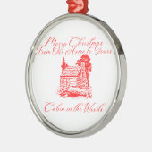 Ornement En Métal Joyeux Noël de chez nous à vos (Gauche)