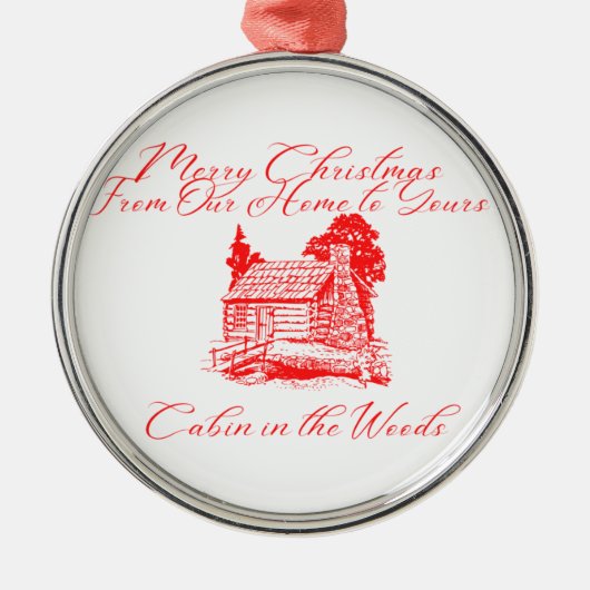 Ornement En Métal Joyeux Noël de chez nous à vos (Devant)