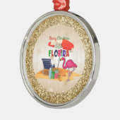 Ornement En Métal Joyeux Noël de Floride (Gauche)