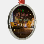 Ornement En Métal Joyeux Noël de Poprad, Slovaquie (Droite)