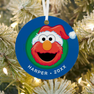 Ornement En Métal Joyeux Noël Elmo
