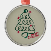 Ornement En Métal Joyeux Noël Stethoscope CNA Travailleur Médicale (Devant)
