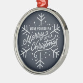 Ornement En Métal Joyeux petit Noël - Flocon de neige (Gauche)