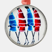 Ornement En Métal Joyeux peuple Massaï Guerriers Marcher Art Imprime (Devant)