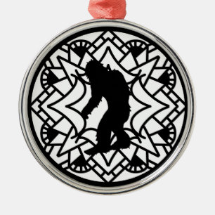 Ornement En Métal Joyeux Squatch-mas Bigfoot Noël