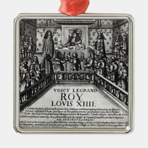 Ornement En Métal Juge de administration de Louis XIV