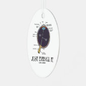 Ornement En Métal Juste Eyeball It Human Eye Anatomie Geek Conseils (Avant gauche)