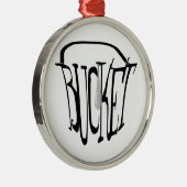 Ornement En Métal Juste une goutte dans un seau (Droite)