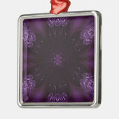 Ornement En Métal Kaleidoscope Design chic élégant violet brillant (Gauche)