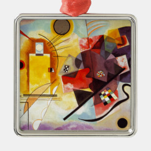 Ornement En Métal Kandinsky jaune bleu