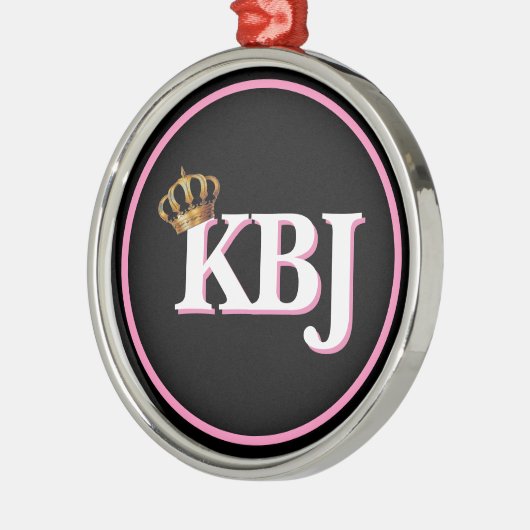 Ornement En Métal Ketanji Brown Jackson KBJ Premium Keepsaké (Gauche)