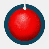 Ornement En Métal Kickball Holiday Keepsaké cadeaux (Verso)